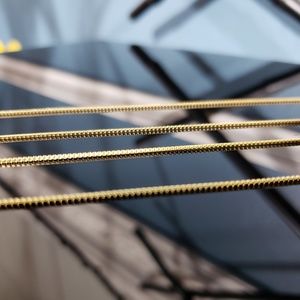 14K Gold Plated Sterling Silver Box Chain